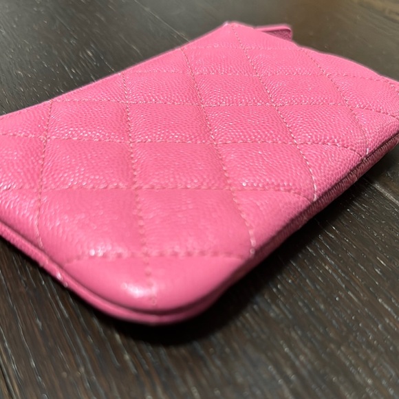 Chanel Pink Quilted Leather Pouch, O Case - Picture 4 of 11